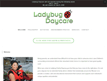 Tablet Screenshot of ladybug-family.com